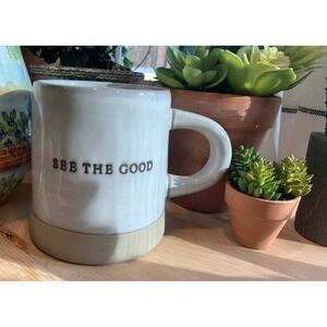 See The Good Inspirational Stoneware Coffee Tea Rustic Handcrafted Cottagecore